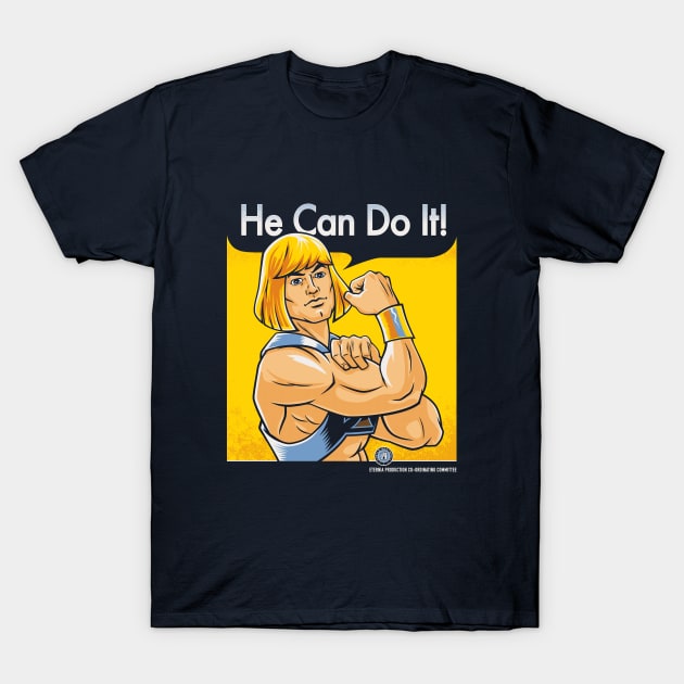 He Can Do It! - He-Man Propaganda T-Shirt by Nemons